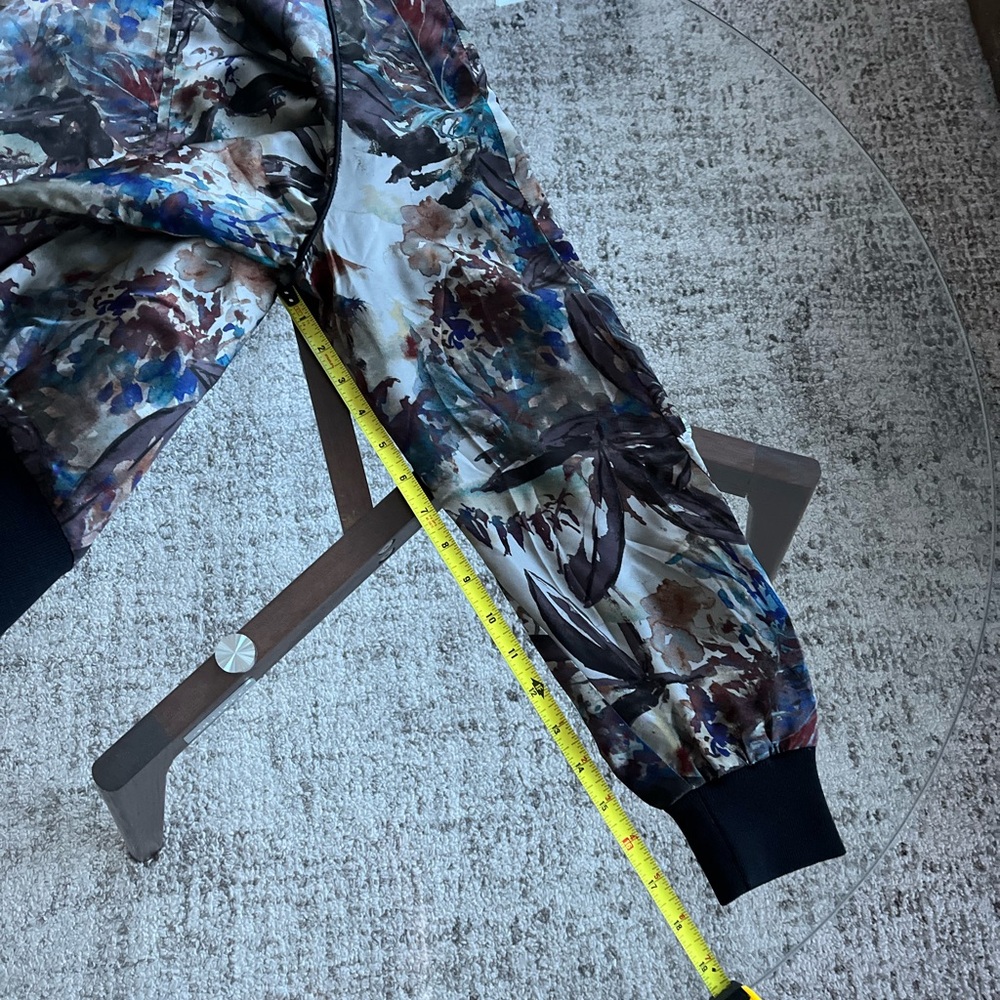 Le Fou Wilfred Multicolor Floral Bomber Jacket Sz M - Picture 8 of 12